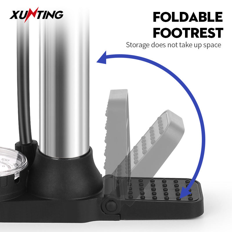 Stainless Steel Ball - Mountain Bicycle Pump Accessories - Portable High Pressure MAX 130PSI - Bike Air Pump Tire Inflator