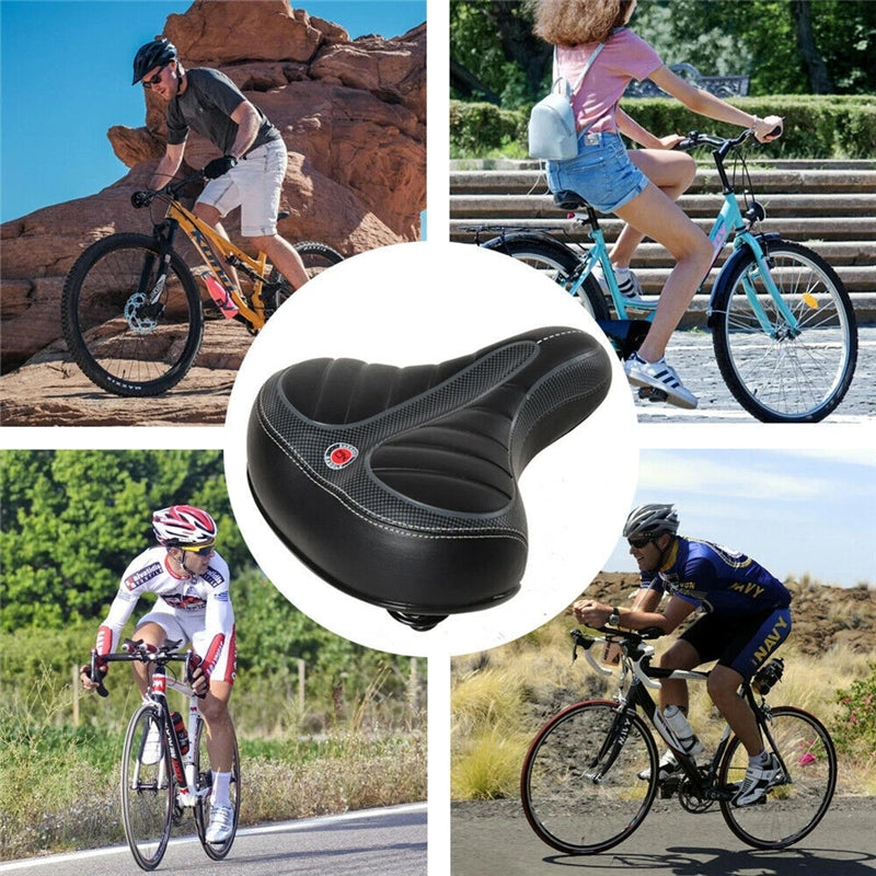 Comfortable Bicycle Seat Cushion Designed for Both Men And Women, Featuring Dual Shock-Absorbing Balls And Memory Foam, Suitable for Road Bikes.