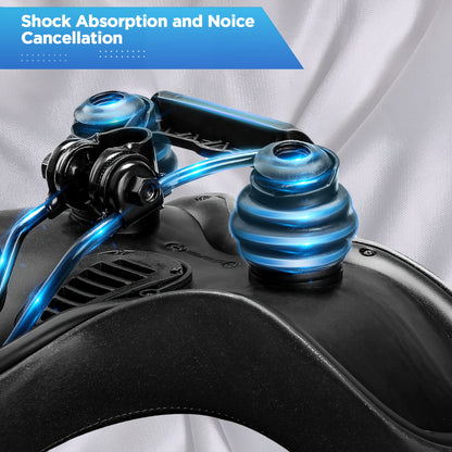 Wide Comfort Bike Saddle for Men & Women, Extra-Large Padded Bicycle Seat with Memory Foam, Compatible with Road Bikes, Indoor Cycles