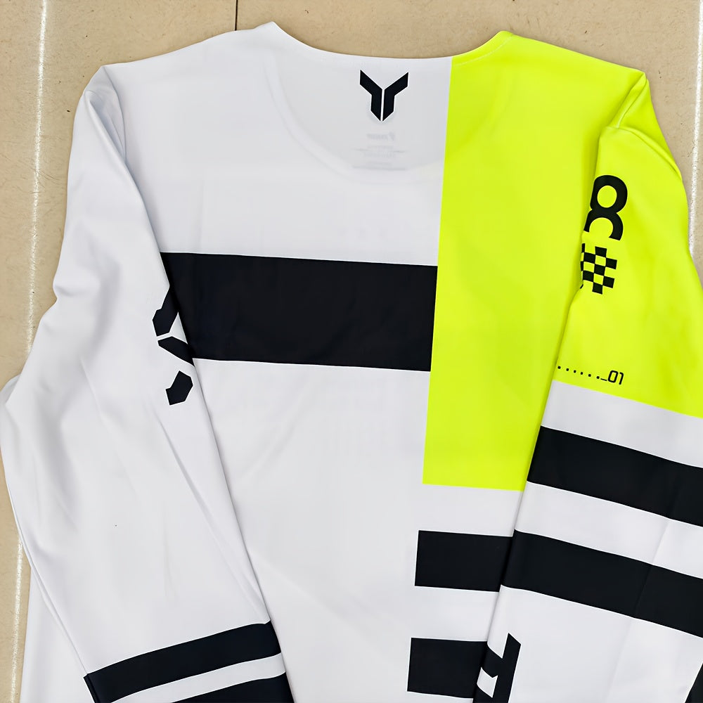 2025 Launchmode Dozer Acid Black Gear Set New yellow outdoor sports cycling set with long sleeves and pants suitable for both men and women suitable for all seasons off-road motorcycle and mountain bike riding clothing