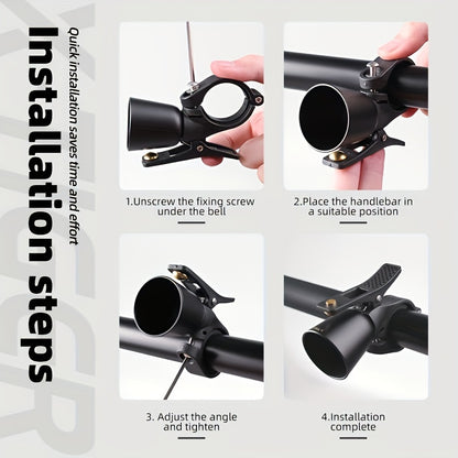 Vintage Copper Alloy Bike Bell - 100dB Crisp Sound, Easy Install for MTB & Road Bikes, Safe Cycling Accessory