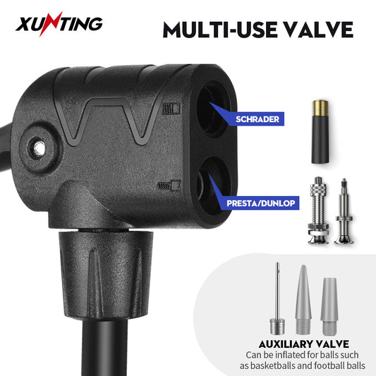 Stainless Steel Ball - Mountain Bicycle Pump Accessories - Portable High Pressure MAX 130PSI - Bike Air Pump Tire Inflator