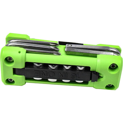 16-in-1 Heavy-Duty Repair Kit with 45# Stainless Tools & ABS Case - Portable 16-in-1 Multitool Set for Road\Mountain Bikes, Wheel Truing, Tire Changes, Maintenance (Hex Wrenches, Screwdriver Heads, Spoke Wrench) -