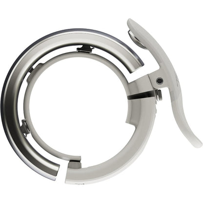 Knog Oi Prima Bike Bell - Loud 80dB Cycling Bell with Wrap-Around Design, Heavy-Duty Construction, Easy Installation (2 Sizes for Bike Handlebars), for Road, Mountain, BMX Bikes - Compatible with WAVETEK Hammer Tools