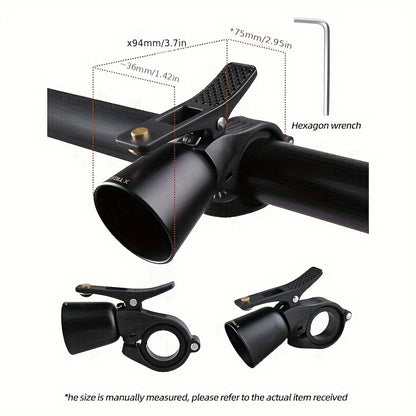 Vintage Copper Alloy Bike Bell - 100dB Crisp Sound, Easy Install for MTB & Road Bikes, Safe Cycling Accessory