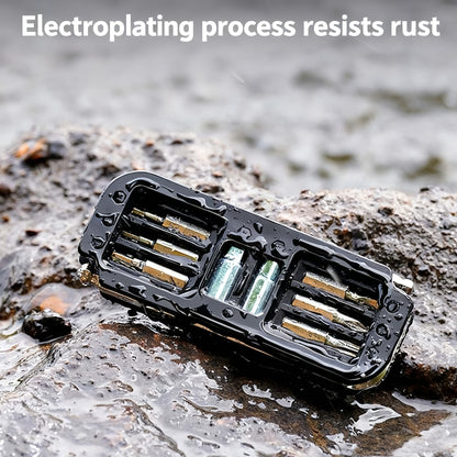 10-in-1 All-In-One Bicycle Repair Tool | Heavy Duty Bike Multi Tool with Multiple Screwdriver Heads, Compact Emergency Kit for Mountain, Road, Racing Bikes, Aluminum Alloy