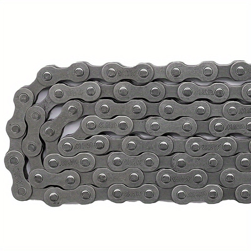 104-Section Single Speed Bicycle Chain - Heavy-Duty Iron Construction, Compatible with Single Speed Mountain Bikes, Baby Bikes, City Commuter Bikes - Sturdy & Durable