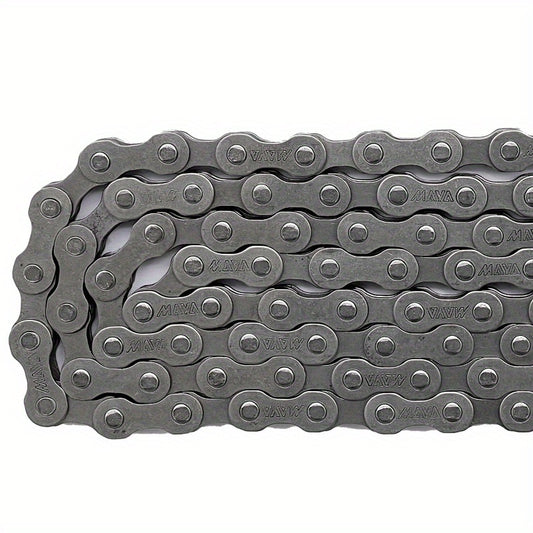 104-Section Single Speed Bicycle Chain - Heavy-Duty Iron Construction, Compatible with Single Speed Mountain Bikes, Baby Bikes, City Commuter Bikes - Sturdy & Durable