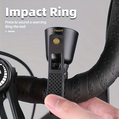 Vintage Copper Alloy Bike Bell - 100dB Crisp Sound, Easy Install for MTB & Road Bikes, Safe Cycling Accessory