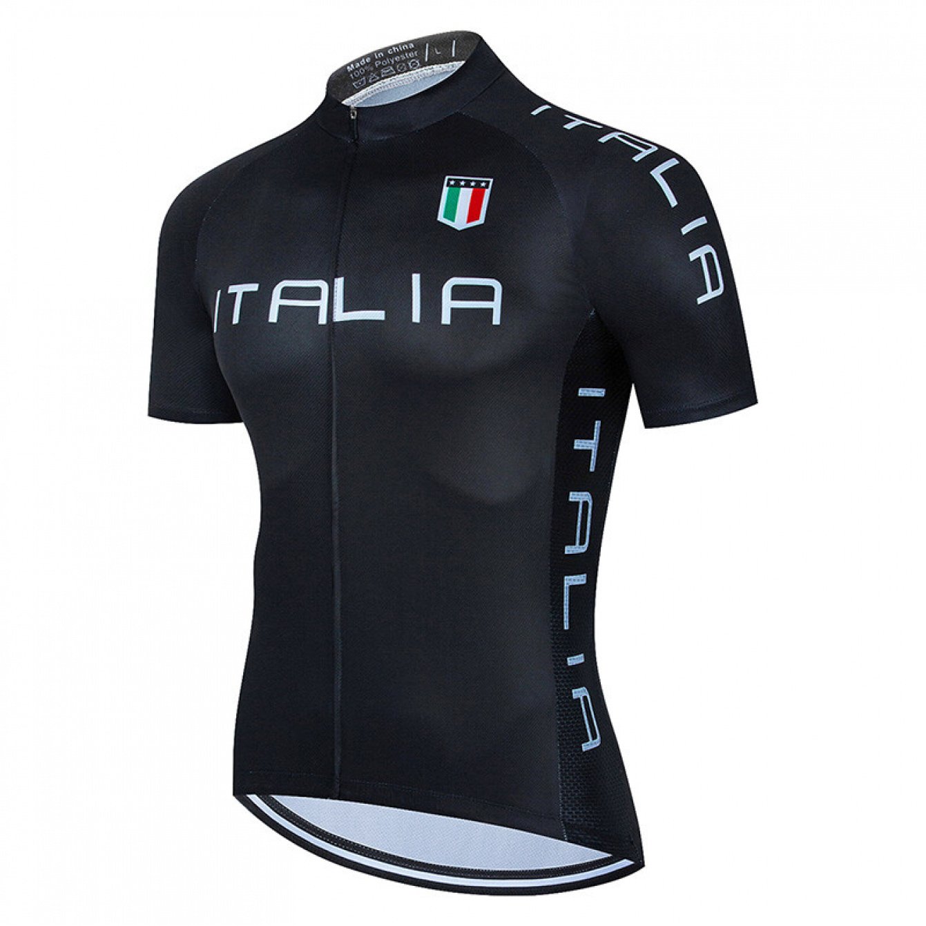 Italia National Cycling Jersey - Short Sleeve Bike Riding Shirt with Italy Team Design, Breathable MTB\Road Bike Jacket Top, Zipper Closure & Machine Washable for & Year-Round Apparel