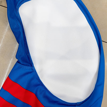 2025 New Red And Blue Off-Road Motorcycle Riding Suit, Suitable for Mountain Biking And Racing, Unisex, Four-Season Long Sleeve And Long Pants Combination Gear.