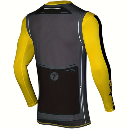 2025 New Black and Yellow Motorcycle Mountain Bike Pants Vest Set for Men & Women, All-Season Racing Cycling Apparel