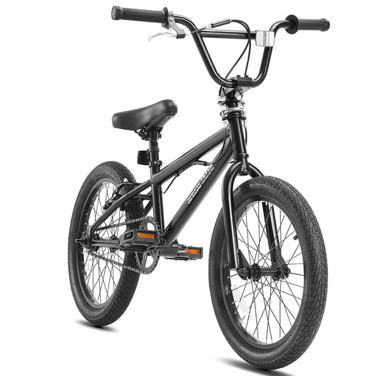 18-Inch BMX-Style Bicycle for Youth and Adults, Adjustable Seat, Multi-Surface Wheels, Easy Assembly
