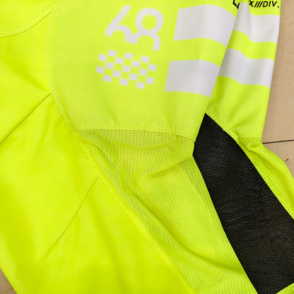 2025 Launchmode Dozer Acid Black Gear Set New yellow outdoor sports cycling set with long sleeves and pants suitable for both men and women suitable for all seasons off-road motorcycle and mountain bike riding clothing