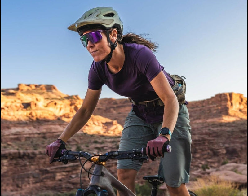 Moab Shatterproof Polycarbonate Lens Cycling Glasses - All-Terrain MTB Road, Gravel, Pickleball & Outdoor Eyewear with -Resistant Lens, Non-Prescription Goggles for