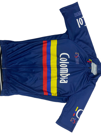 Colombia Sport Summer Cycling Short Sleeve Mens Jerseys | MTB Road Bicycle Clothes Ciclismo T-shirt Sport Wear Motocross Mountain Bike Clothing, Crew Neck, Slight Stretch Fabric, Spring\Summer\Fall Season, Pocket Detail