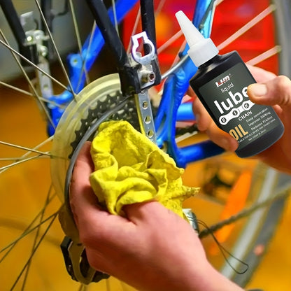 KJM All-Weather Bike Chain Lube - 10,000+ Mile Long-Lasting Lubricant, Fast-Penetrating Formula for Smooth Shifting & Braking, Drivetrain Oil Spray for Mountain\Road Bike Chains, Heavy-Duty Protection (Compatible with Gear Systems)