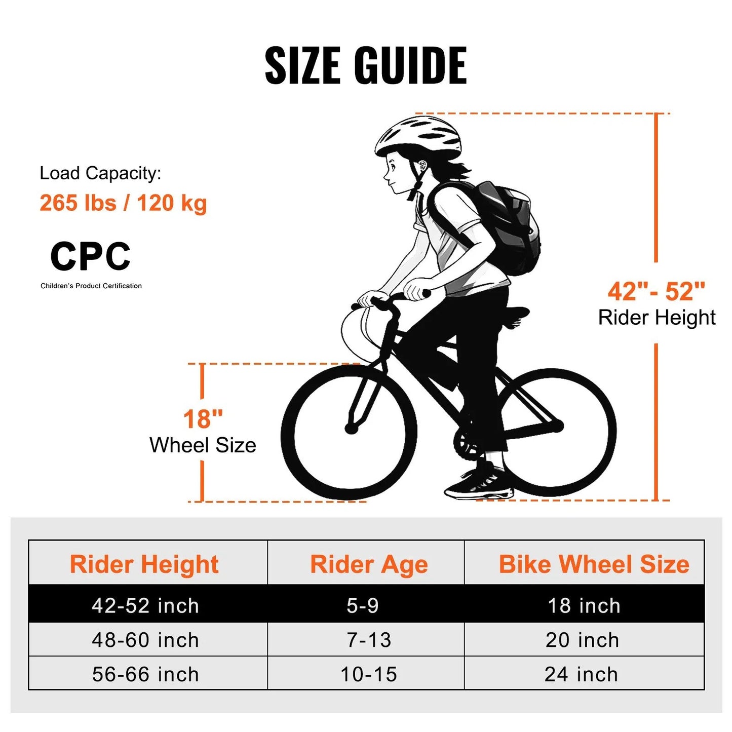 18-Inch BMX-Style Bicycle for Youth and Adults, Adjustable Seat, Multi-Surface Wheels, Easy Assembly