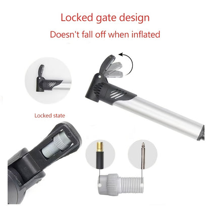 Portable Bicycle Pump - Mini Inflator, Compact and Lightweight for Easy Carrying, High-Pressure Air Pump Suitable for Bikes, Basketball, Soccer, Swimming Rings, Bike Accessories, Outdoor Emergency Gear, Bike\u002Fbicycle Accessory,  Easy Carrying Design