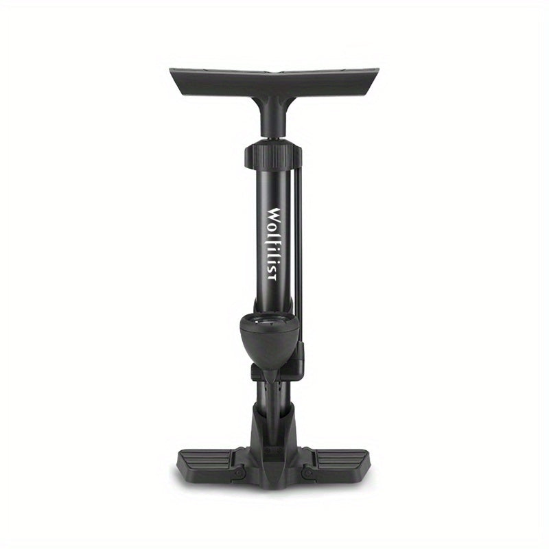 Manual Hand- Bike Air Pump with Dual Presta & Schrader Valves - Heavy-Duty Portable Tire Inflator Suitable for Road Bikes, Mountain Bikes, Bike Tires & Balls