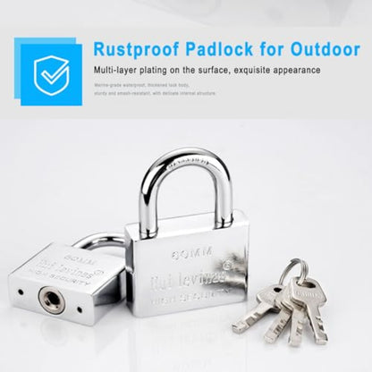 Security Chain and Lock 39 Inch Heavy Duty 8mm Galvanized AntiRust and AntiTheft Chain with Padlock for Bike Bicycle Scooter Motorcycle Door Gate Fence,  Antirust Coating, Robust Build, Antitheft Device, Padlock Included, Motorcycle Owners, Urban