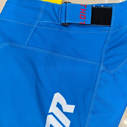 2025 New Red And Blue Off-Road Motorcycle Riding Suit, Suitable for Mountain Biking And Racing, Unisex, Four-Season Long Sleeve And Long Pants Combination Gear.