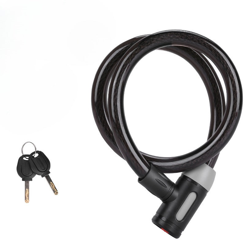 1 Mountain Bike Helmet Security Lock | Waterproof Anti-Theft U Lock with Password Code, Motorcycle Steel Cable, Anti-Cut Resistant for E Bike Bicycle