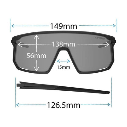 Moab Shatterproof Polycarbonate Lens Cycling Glasses - All-Terrain MTB Road, Gravel, Pickleball & Outdoor Eyewear with -Resistant Lens, Non-Prescription Goggles for