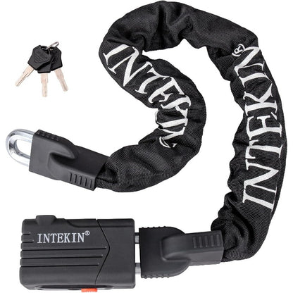 Heavy Duty Bike Chain Lock with 3 Keys - 8mm\10mm Thick Anti-Theft Bicycle & Motorcycle U-Lock, Chain for Bike, Gate, Fence, Polished (3ft\4ft\5ft Lengths)