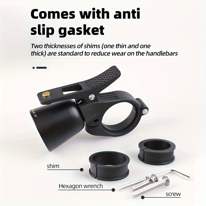 Vintage Copper Alloy Bike Bell - 100dB Crisp Sound, Easy Install for MTB & Road Bikes, Safe Cycling Accessory