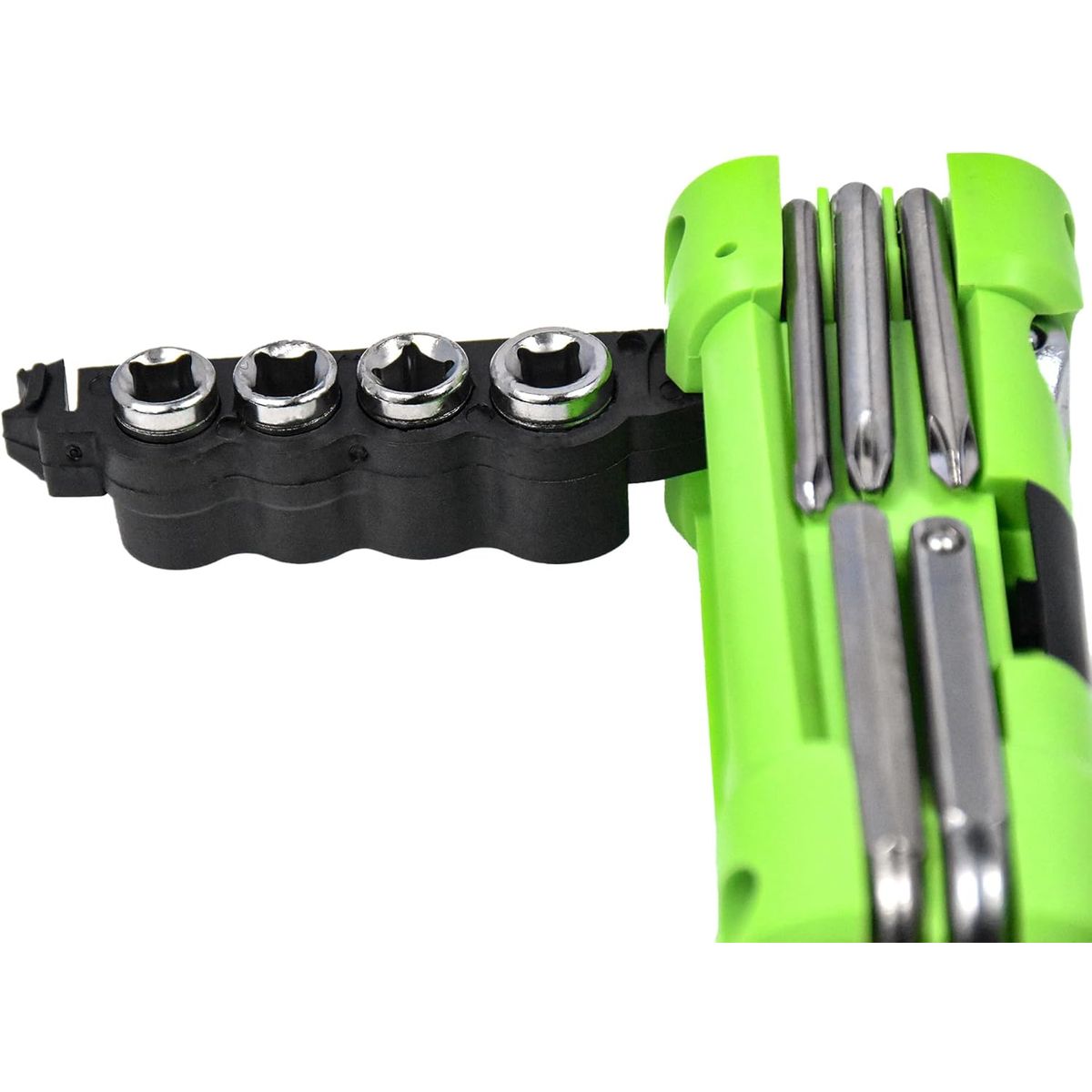 16-in-1 Heavy-Duty Repair Kit with 45# Stainless Tools & ABS Case - Portable 16-in-1 Multitool Set for Road\Mountain Bikes, Wheel Truing, Tire Changes, Maintenance (Hex Wrenches, Screwdriver Heads, Spoke Wrench) -