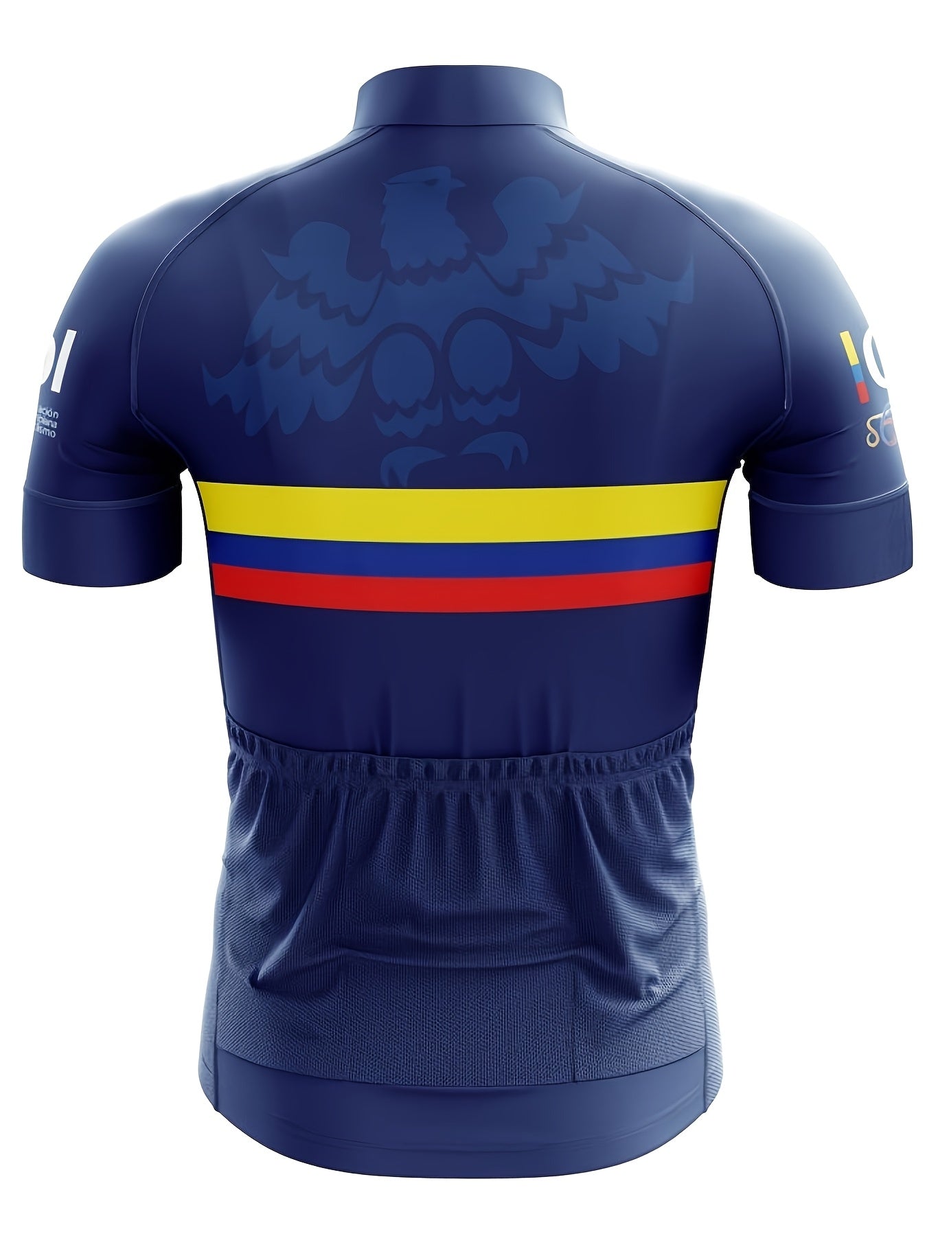 Colombia Sport Summer Cycling Short Sleeve Mens Jerseys | MTB Road Bicycle Clothes Ciclismo T-shirt Sport Wear Motocross Mountain Bike Clothing, Crew Neck, Slight Stretch Fabric, Spring\Summer\Fall Season, Pocket Detail