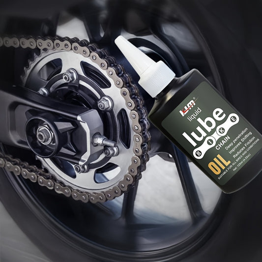 KJM All-Weather Bike Chain Lube - 10,000+ Mile Long-Lasting Lubricant, Fast-Penetrating Formula for Smooth Shifting & Braking, Drivetrain Oil Spray for Mountain\Road Bike Chains, Heavy-Duty Protection (Compatible with Gear Systems)