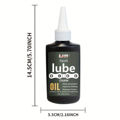 KJM All-Weather Bike Chain Lube - 10,000+ Mile Long-Lasting Lubricant, Fast-Penetrating Formula for Smooth Shifting & Braking, Drivetrain Oil Spray for Mountain\Road Bike Chains, Heavy-Duty Protection (Compatible with Gear Systems)