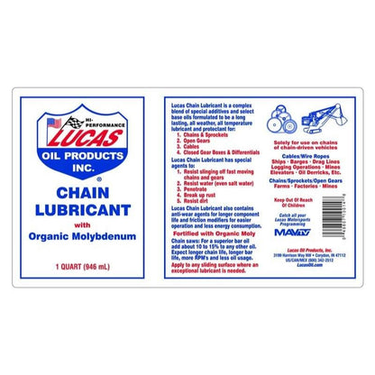 10014 Chain Lubricant with Molybdenum - 1 Quart