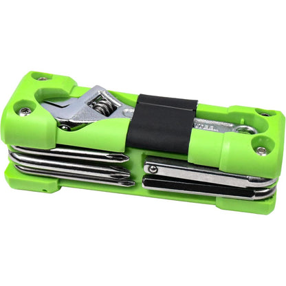 16-in-1 Heavy-Duty Repair Kit with 45# Stainless Tools & ABS Case - Portable 16-in-1 Multitool Set for Road\Mountain Bikes, Wheel Truing, Tire Changes, Maintenance (Hex Wrenches, Screwdriver Heads, Spoke Wrench) -