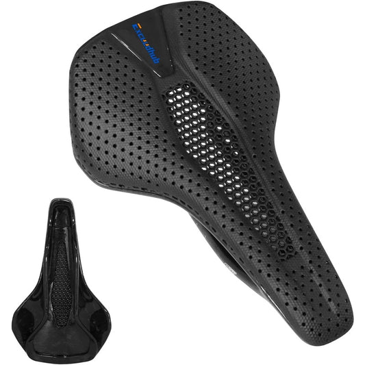 Carbon Fiber Bike Seat Cushion for Men Women, 3D Printed, Comfortable for MTB Road Bikes, Shock Absorbing Breathable,  Lightweight Seat, Durable Material, Highquality Padding, Road Cyclists